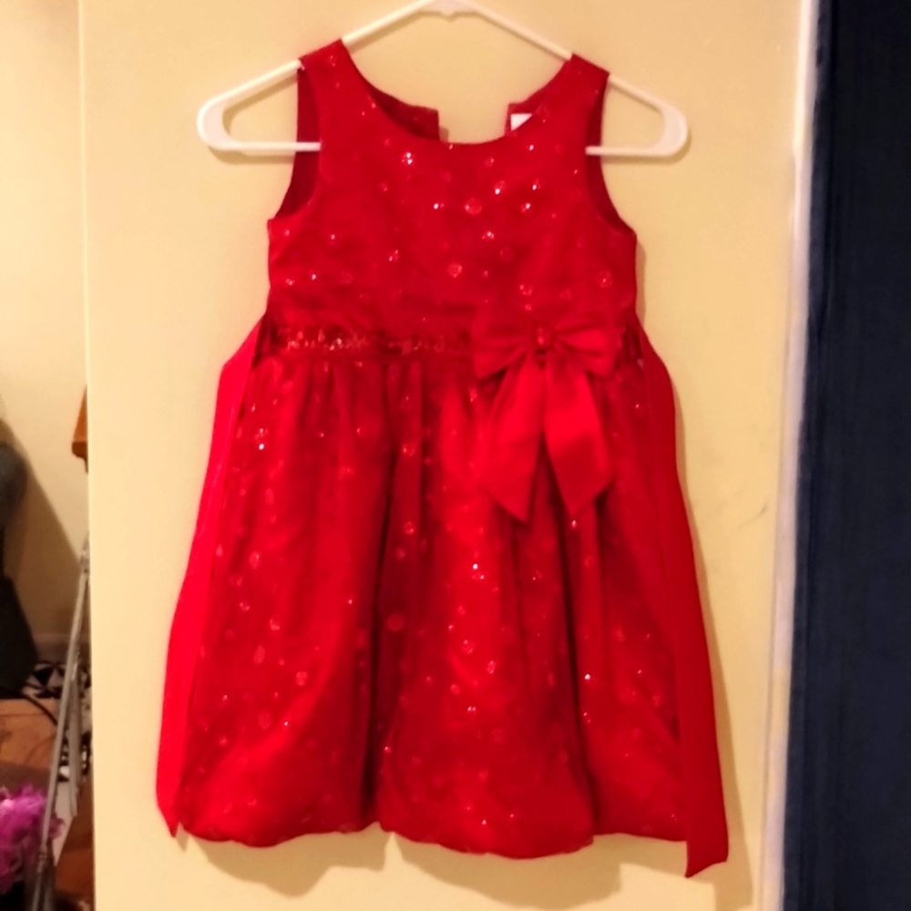 A red sparkly dress.